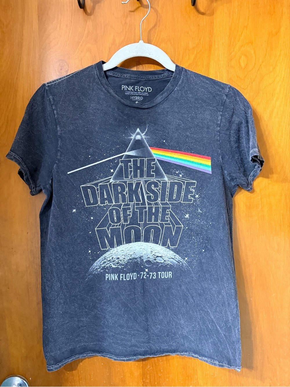 Pink Floyd Black Graphic Tee with Rainbow Prism